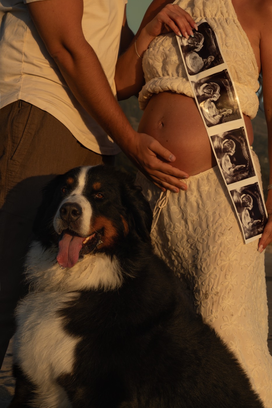 The first photo — motherhood